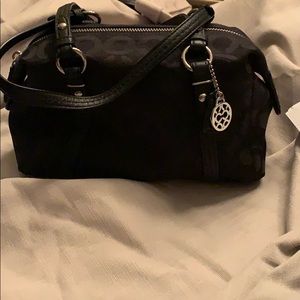 Small black coach purse